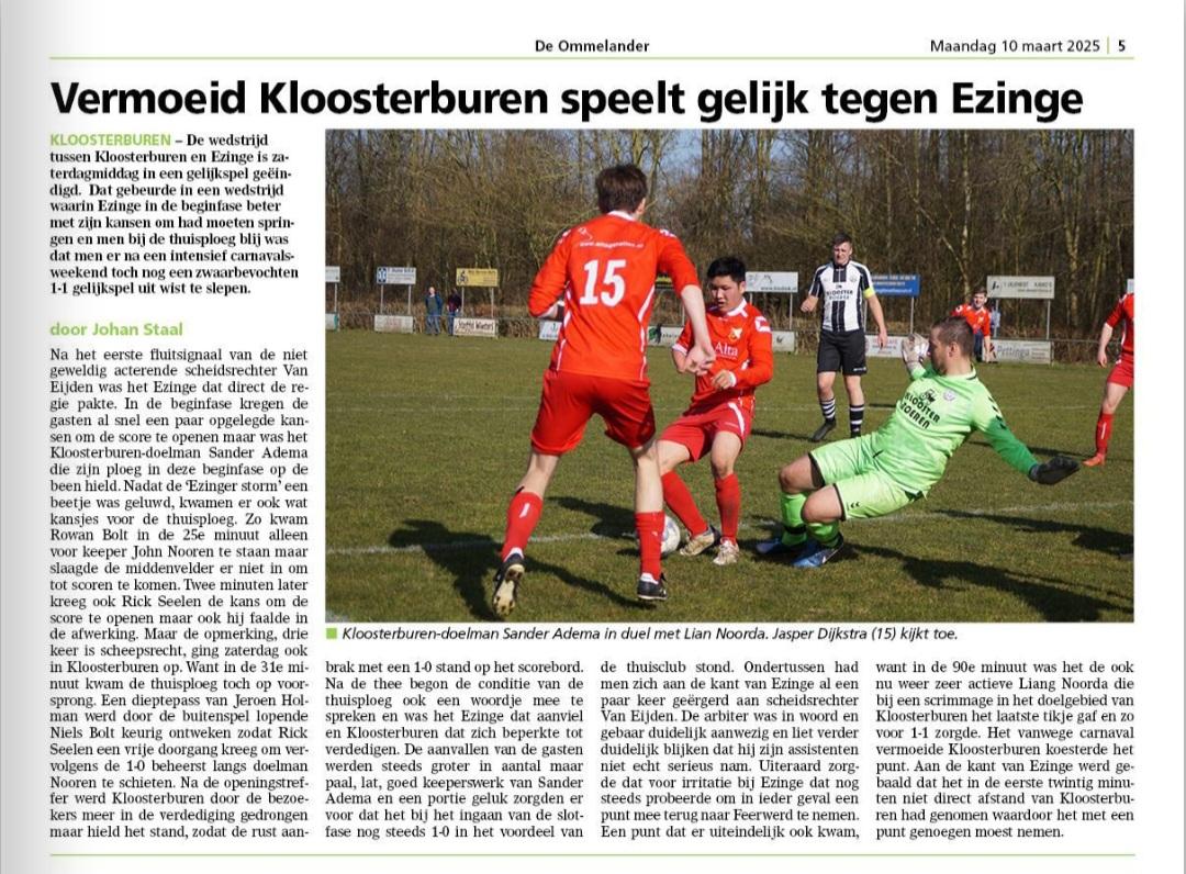 Kloosterburen 1 - Ezinge 1