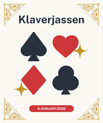 Klaverjassen 9 januari